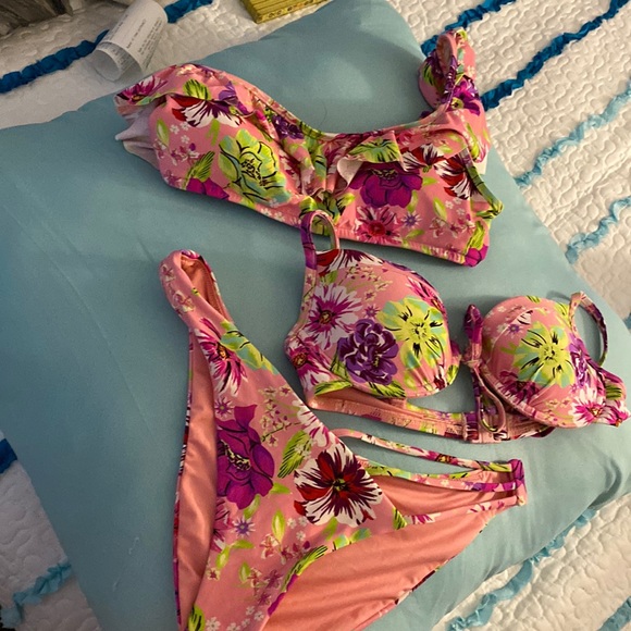 Victoria's Secret Swim Victorias Secret 3 Pc Bathing Suit Poshmark